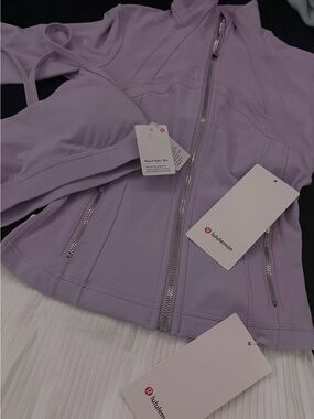 lululemon athletica Lavender Bomber Zip Jacket